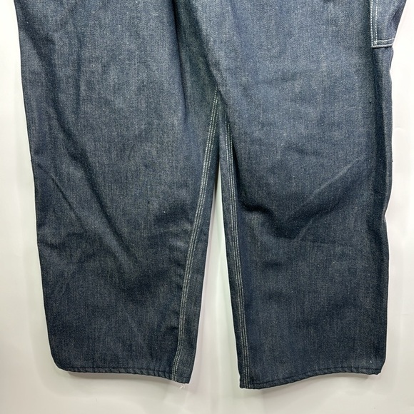 Vintage Montgomery Ward Carpenter Dark Overalls 42x29.5 - Picture 7 of 11